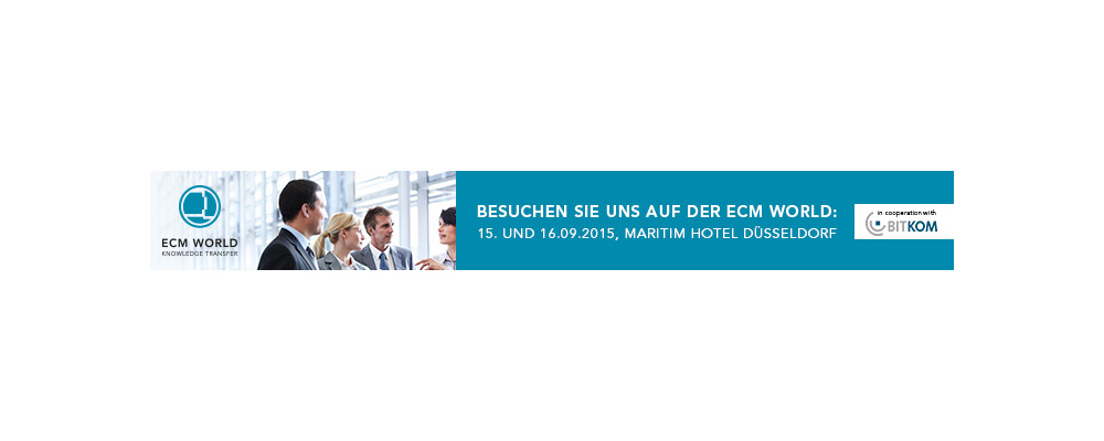 Einladungsbanner ECM World