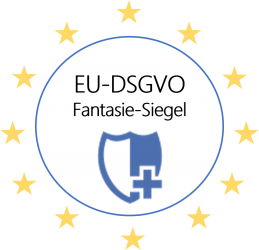 Fantasie EU-DSGVO Siegel als Hilfe zur Umsetzung Datenschutz-Grundverordnung