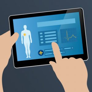 Digitale Patientenversorgung per App am Tablet