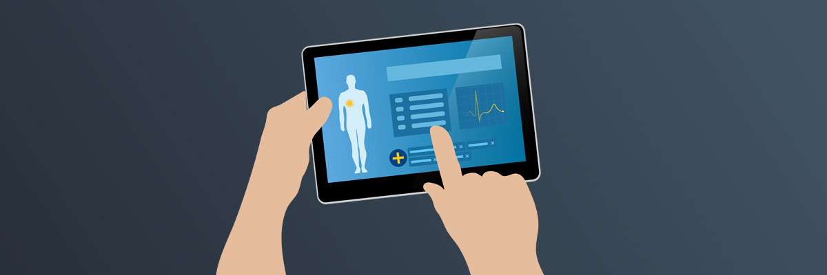 Digitale Patientenversorgung per App am Tablet