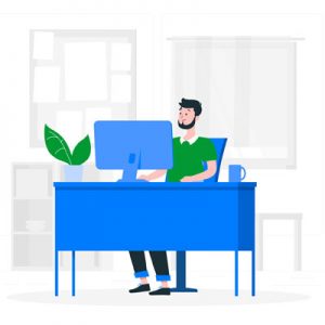 Papierlos arbeiten im Büro