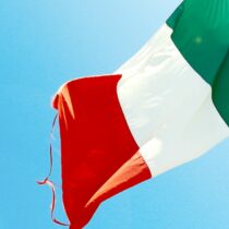 Italien Flagge als Symbol für E-Invoicing in Italien
