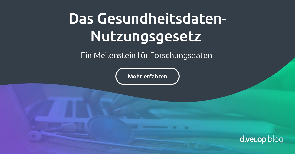 Gesundheitsdatennutzungsgesetz Meilenstein für Forschungsdaten