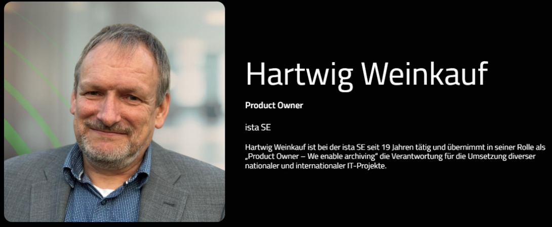 Hartwig Weinkauf, Product Owner, ista SE