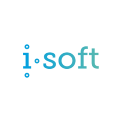 Logo der iSoft Systemhaus GmbH West mit Sitz in Haltern am See.