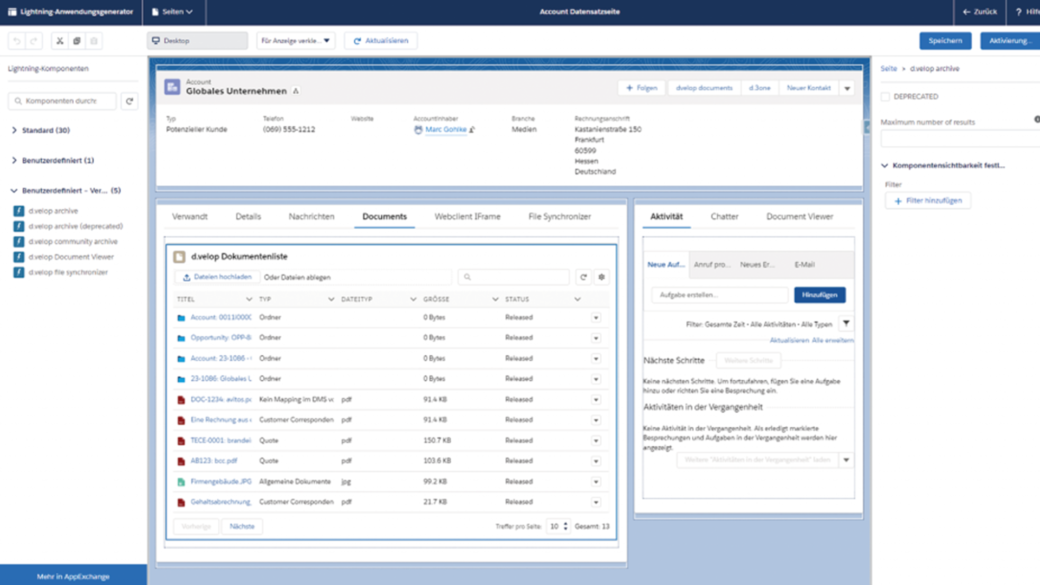 Mit DMS-Schnittstelle Dokumente in Salesforce einfach und kostengünstig managen