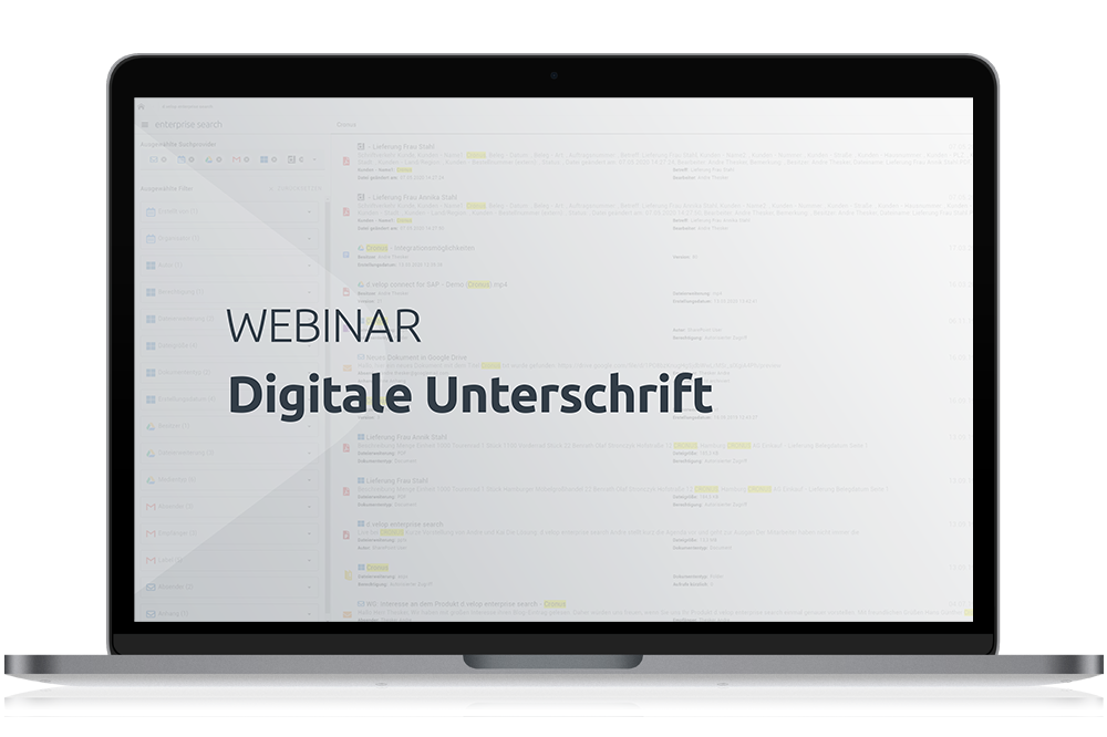 Die digitale Unterschrift im Einsatz bei den Kammern