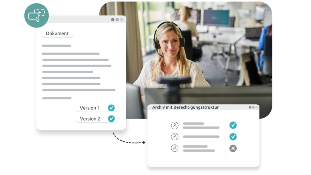 Funktion Dokumentenarchivierung des d.velop Dokumentenmanagement Systems (DMS)