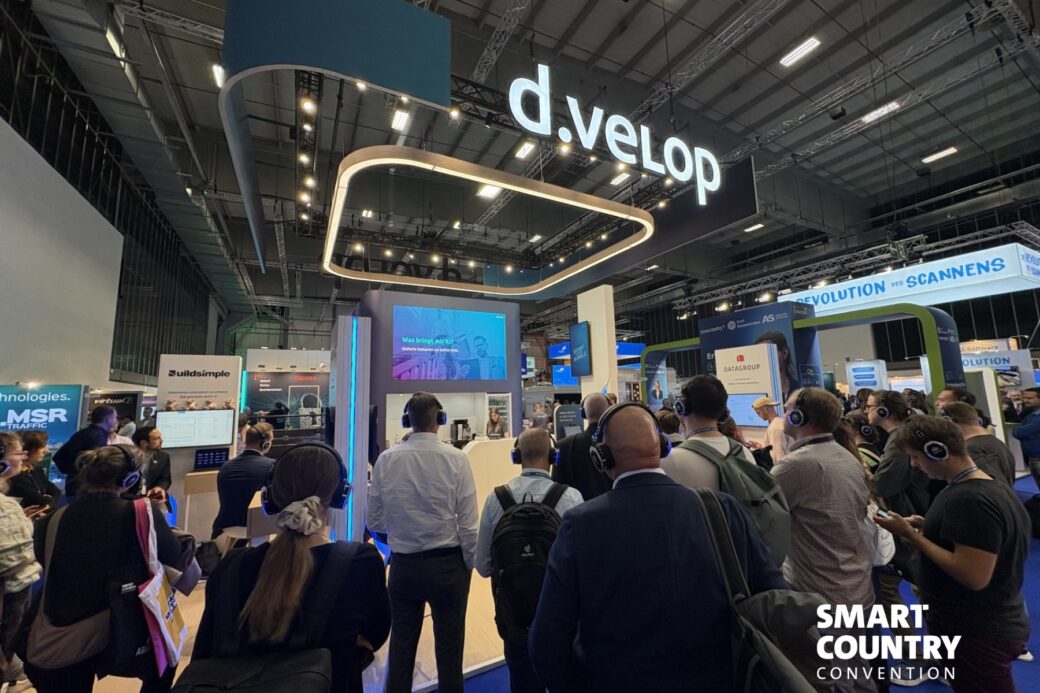 Messestand der d.velop AG vor Ort bei der Smart Country Convention