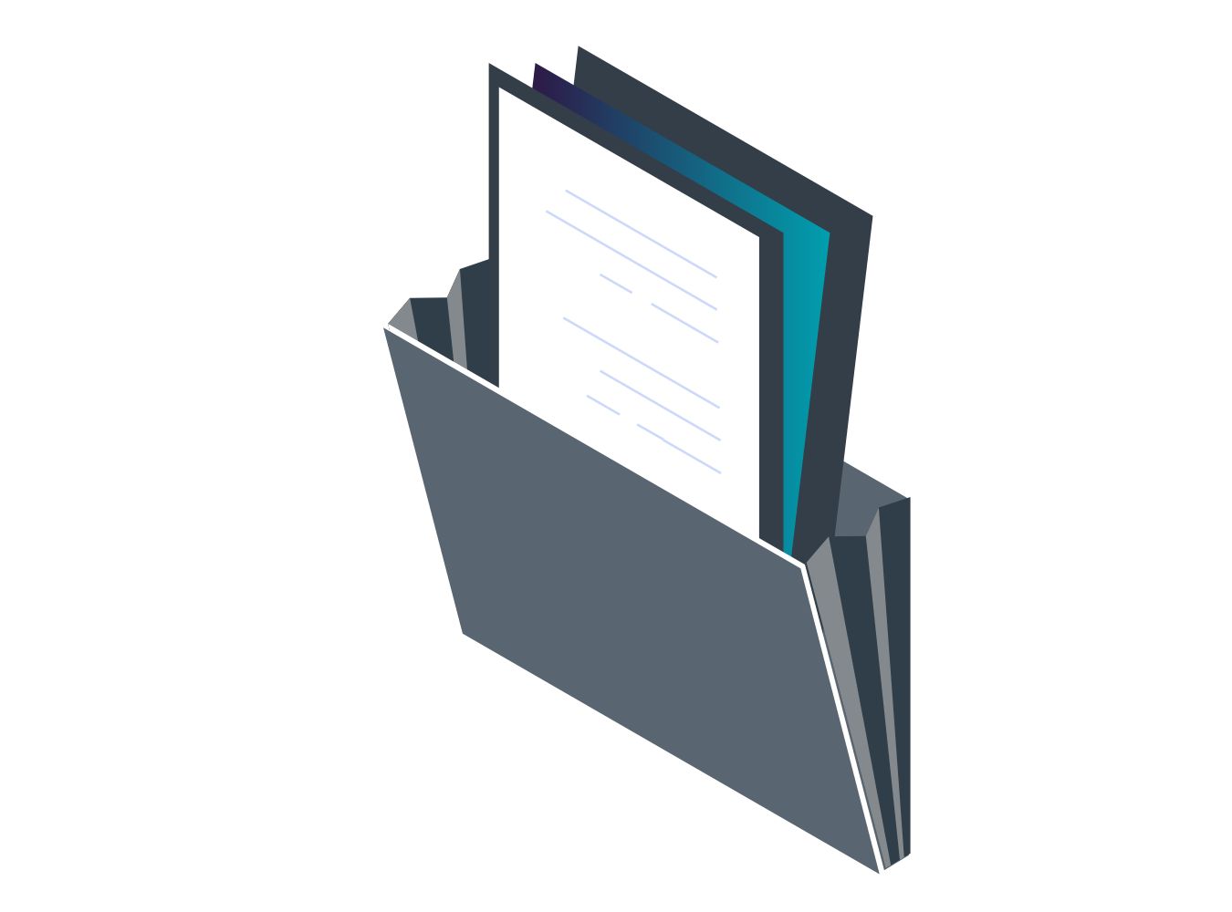 Icon Digitale Akte zur Digitalisierung in Versicherungen