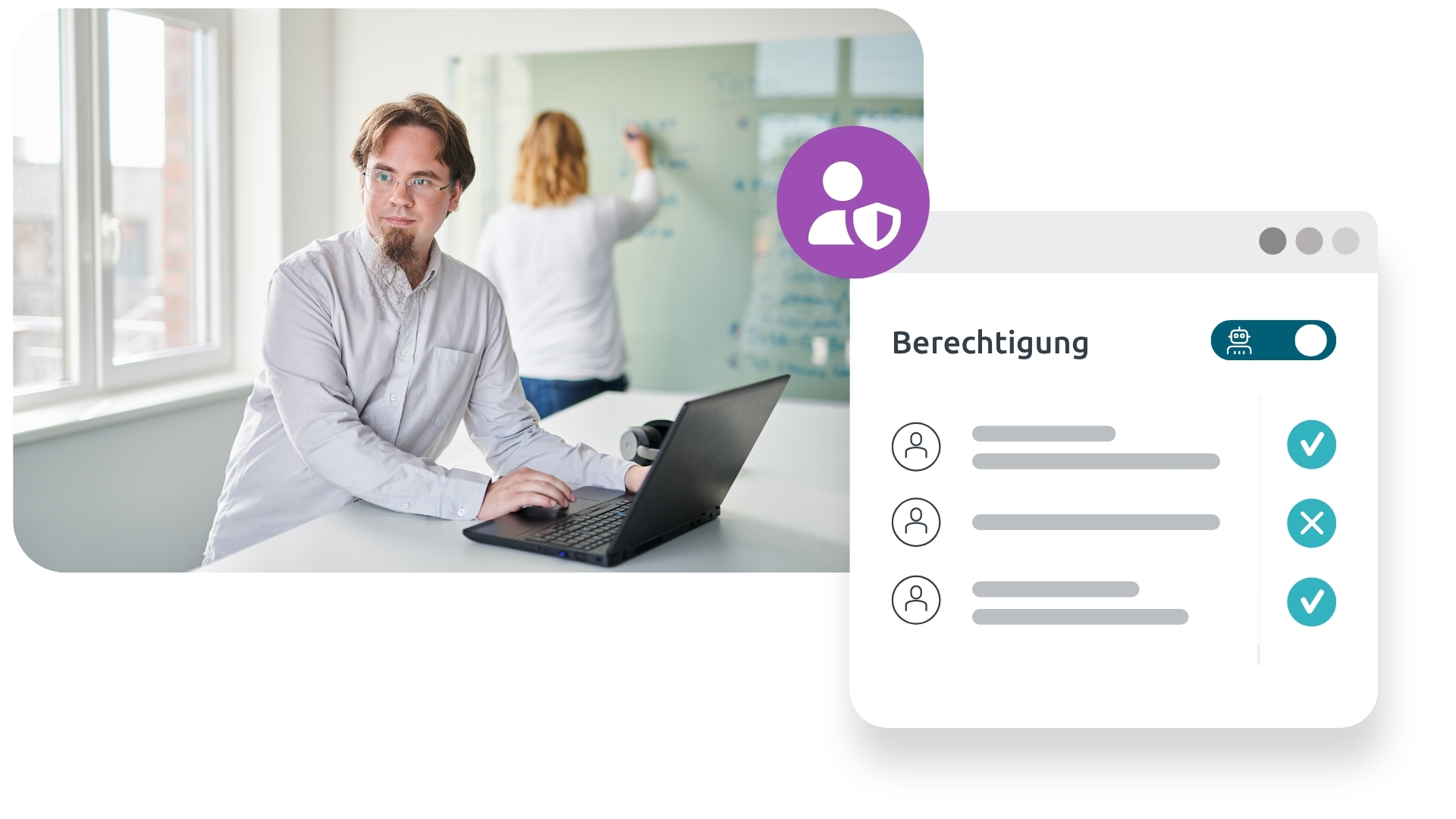 d.velop pilot Grafik, Funktion Berechtigungen ohne Ausnahme
