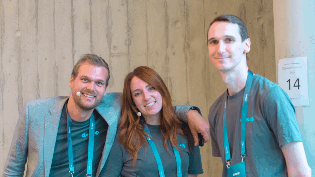 Impression vom Team des d.velop process studio beim Community Tag 2025