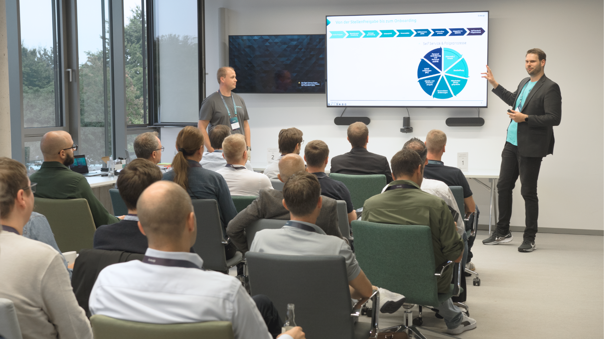Impression vom Vortrag von Simon Vastmann beim Community Tag 2025