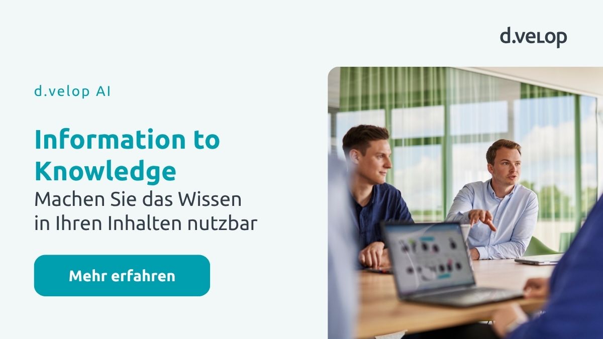 d.velop AI: Knstliche Intelligenz fr Ihr Dokumentenmanagement