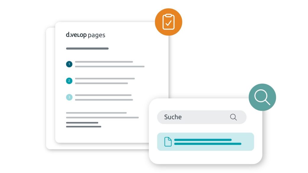 Prozessgrafik: Anleitungen in d.velop pages