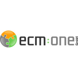 Logo der ecm:one GmbH mit Sitz in Münster