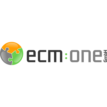Logo der ecm:one GmbH mit Sitz in Münster