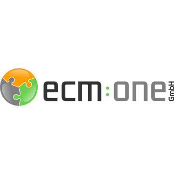 Logo der ecm:one GmbH mit Sitz in