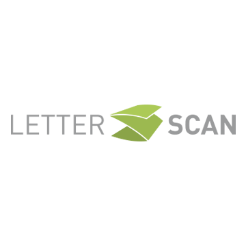 Logo der letterscan GmbH & Co. KG mit Sitz in München.