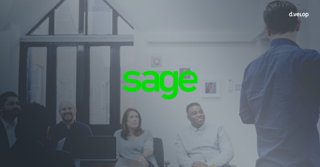Sage setzt d.velop Produkte im Unternehmen ein und ist ein Referenzkunde.