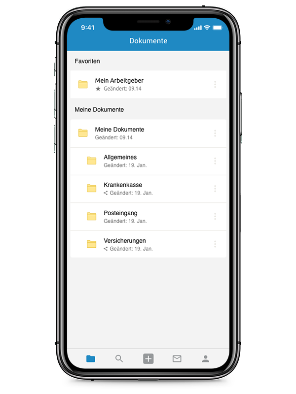 d.velop post in der mobilen Ansicht