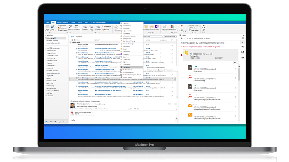 E-Mail-Management und E-Mailarchivierung mit d.velop Software