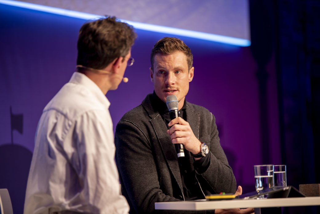 Marcell Jansen und Stefan Olschewski auf dem d.velop forum 2019