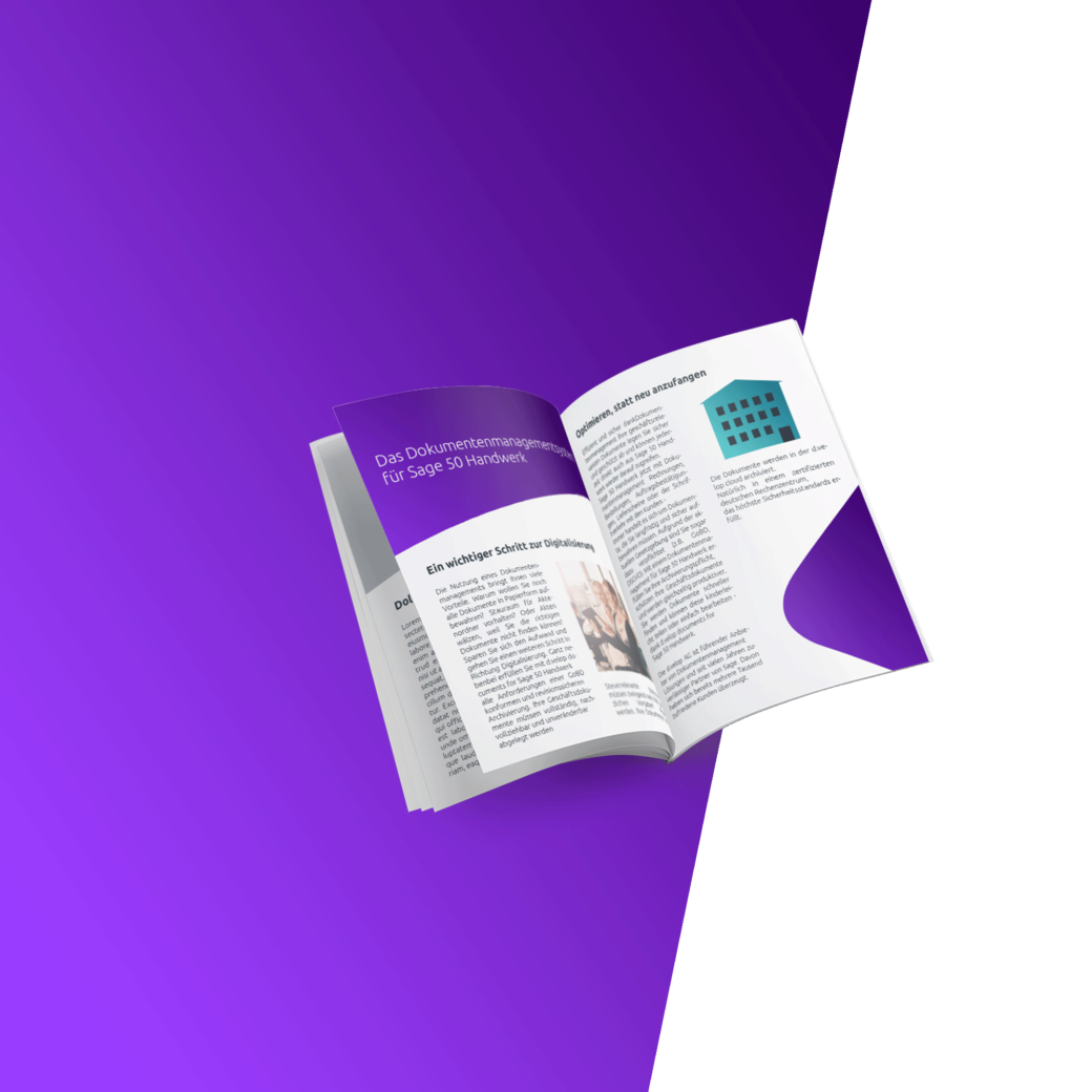 Mehr Informationen Dokumentenmanagement für Sage 50 Handwerk