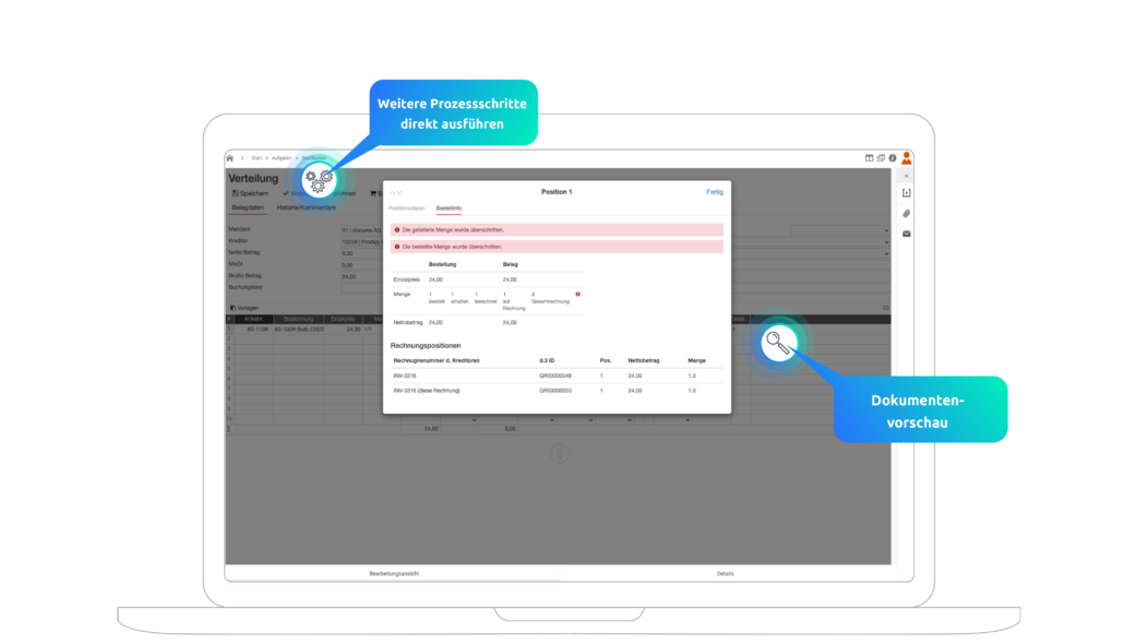 Digitale Rechnungsverarbeitung mit d.velop smart invoice