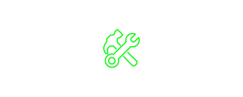 Handwerk-Icon in der Farbe grün