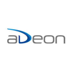 Logo der adeon AG mit Sitz in Altendorf in der Schweiz.