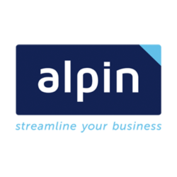 Logo der Alpin GmbH mit Sitz in Bozen in Italien.