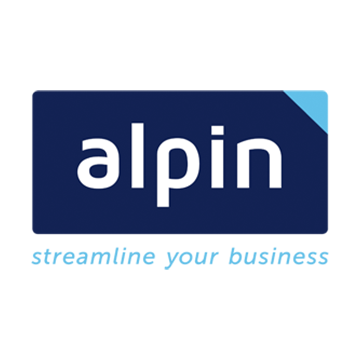 Logo der Alpin GmbH mit Sitz in Bozen in Italien.