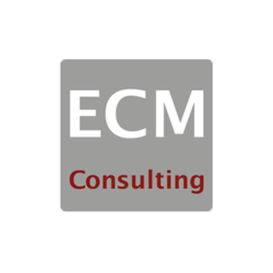 Logo der ECM Consulting GmbH mit Sitz in Hamburg.