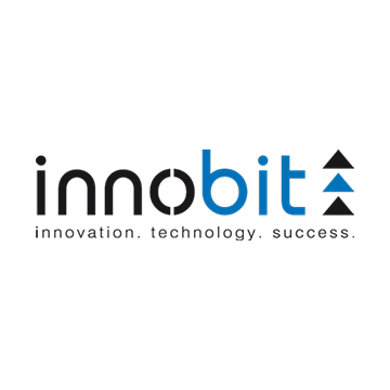 Logo der innobit AG mit Sitz in Basel in der Schweiz.