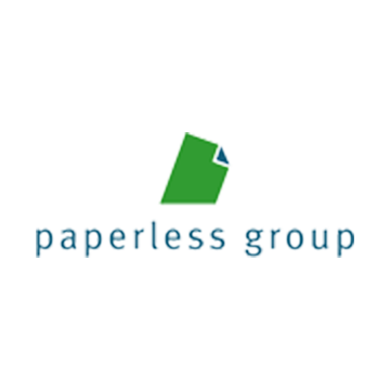 Logo der Paperless Solutions GmbH mit Sitz in Köln.