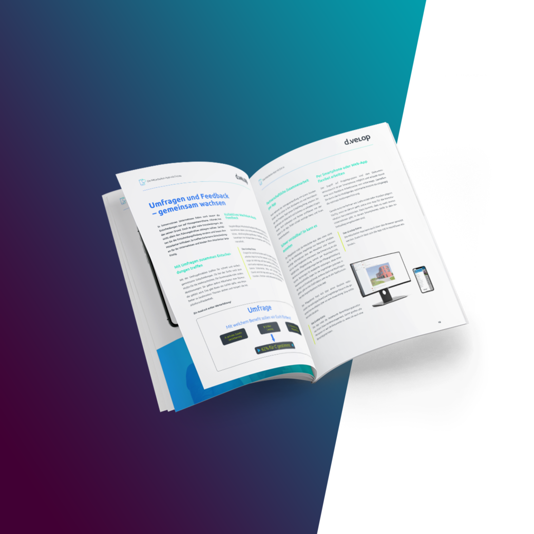 Erfahren Sie im Whitepaper, welche Funktionen und Features Ihrer Mitarbeiter-App das gewisse Extra verleiht und somit ein klarer Hit für Mitarbeiter innerhalb und außerhalb Ihres Unternehmens wird.
