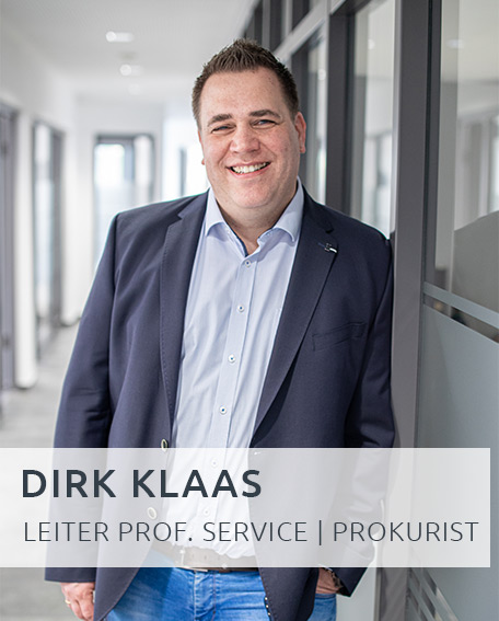 Portraitbild Dirk Klaas Leiter Professional Service und Prokurist