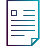 Icon Flyer und Broschüre blau
