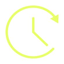 Icon Uhr in der Akzentfarbe Frog