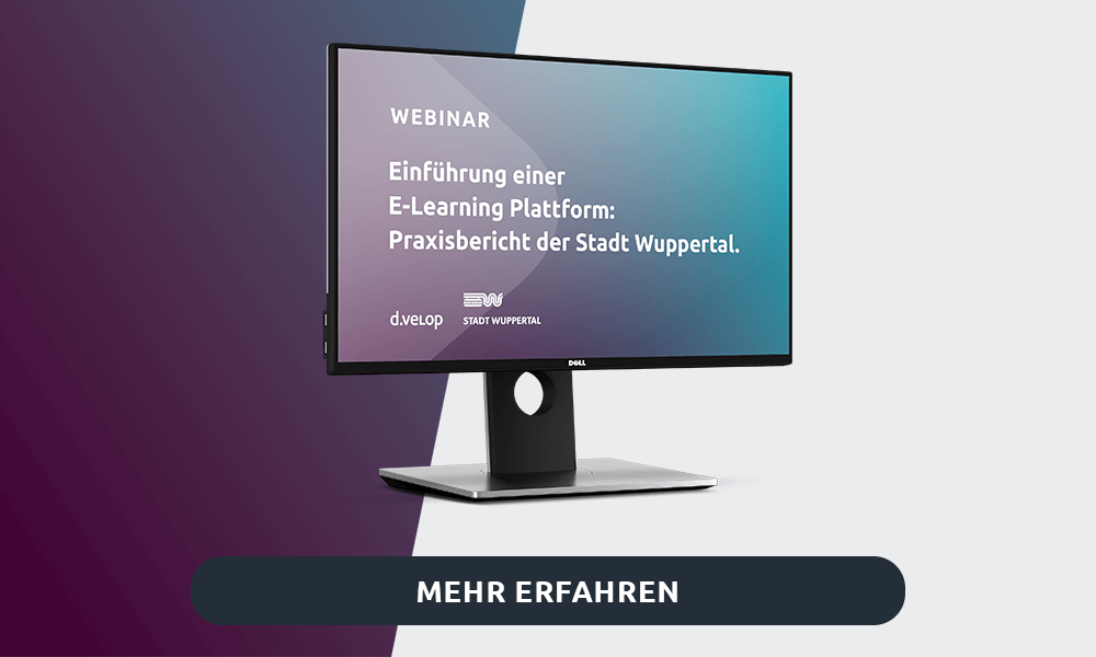 Webinar: Praxisbericht Einführung einer E-Learning-Plattform bei der Stadt Wuppertal
