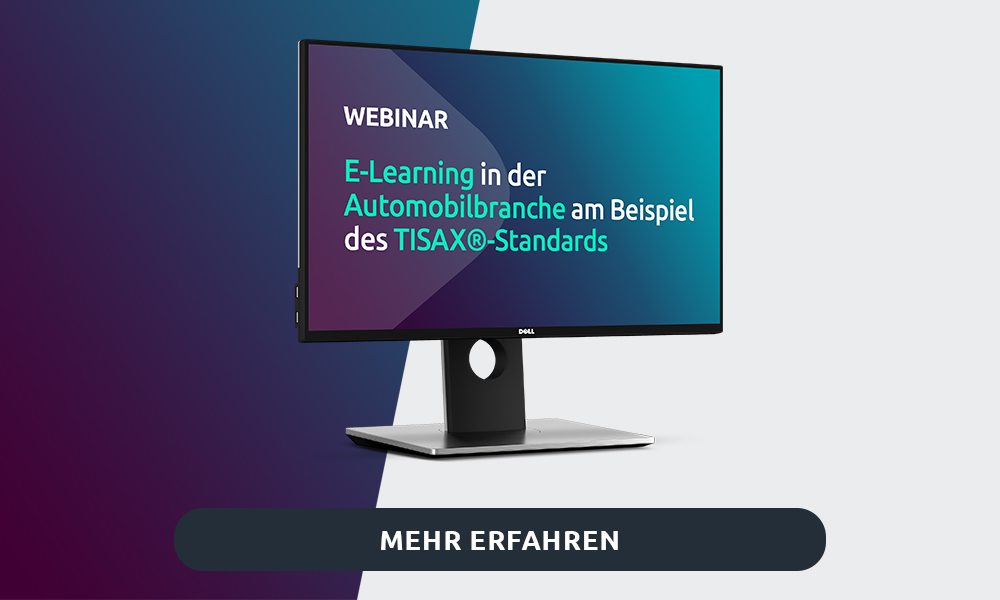 Webinar: E-Learning in der Automobilbranche am Beispiel des TISAX®-Standards