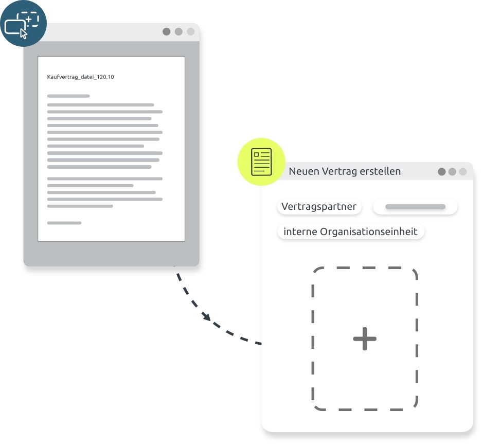 d.velop Vertragsmanagement Software: Erstellung eines neuen Vertrags