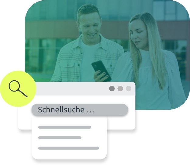 Abbildung der Suche in der d.velop Vertragsmanagement Software