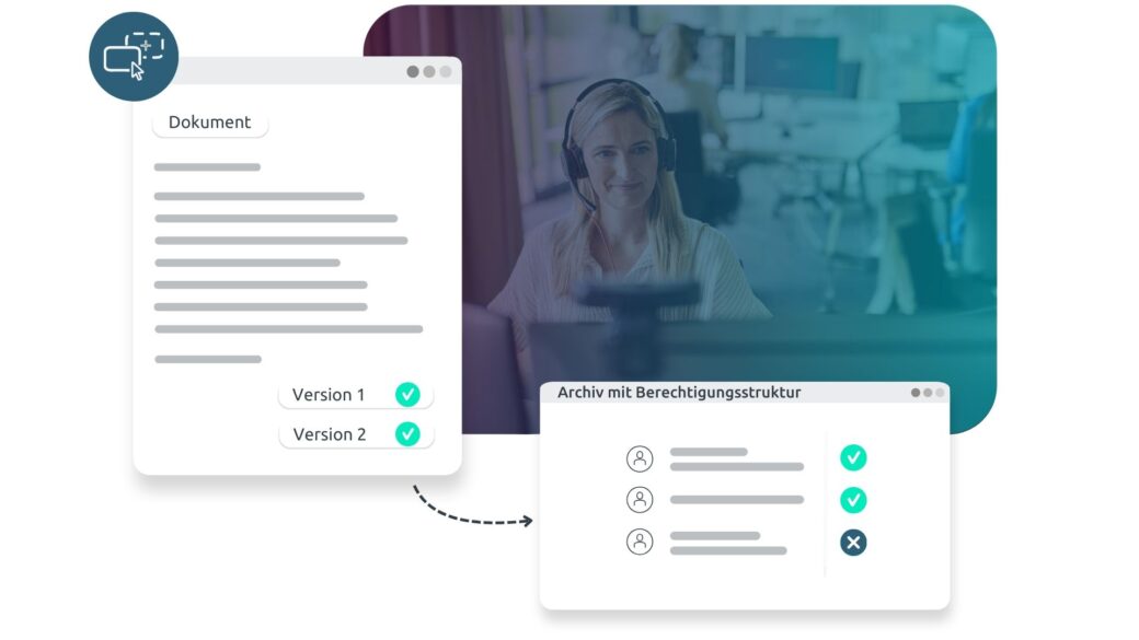 Funktion Dokumentenarchivierung des d.velop Dokumentenmanagement Systems (DMS)