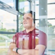 d.velop Mitarbeiter im Gespräch