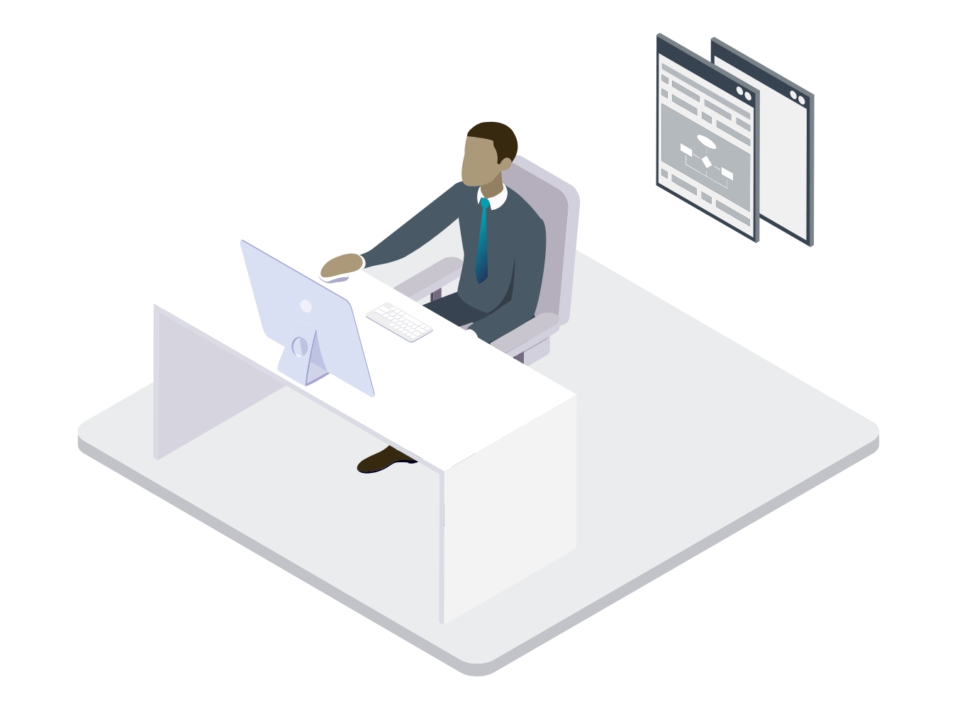 Schematische Darstellung d.velop process studio als Lösung zur Prozessdigitalisierung für den Public Sector