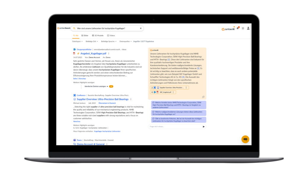 amberSearch Enterprise Search Lösung