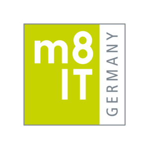 Grünes Logo der m8IT GmbH & Co. KG