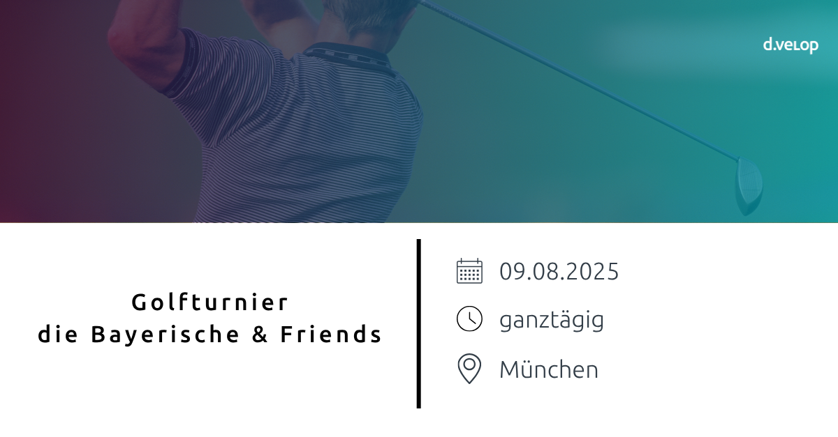Einladung zum Golfturnier der Bayerischen